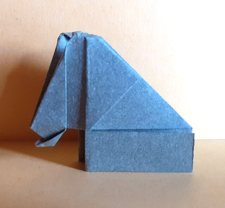 Origami Elephant baby by Massimiliano Cossutta on giladorigami.com