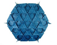 Origami Stacked triangles by Eric Gjerde on giladorigami.com
