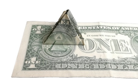 Origami Pyramidollar by Michel Grand on giladorigami.com