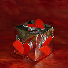 Origami Heart cube by Francis Ow on giladorigami.com