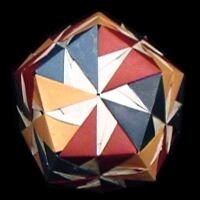 Origami Daisy Dodecahedron 2 by Meenakshi Mukerji on giladorigami.com