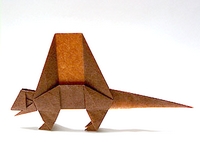 Origami Dimetrodon by Fumiaki Kawahata on giladorigami.com
