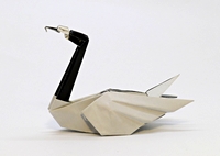 Origami Swan - black-necked by Manuel Sirgo on giladorigami.com