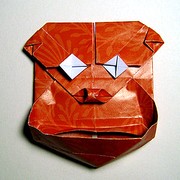 Origami Gorilla mask by Miyashita Atsushi on giladorigami.com
