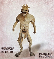 Origami Werewolf by Le Tuan on giladorigami.com