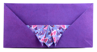 Origami Butterfly envelope by Evi Binzinger on giladorigami.com