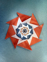 Origami Octagonal pinwheel by Paolo Bascetta on giladorigami.com