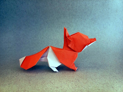 Origami Fox cub by Sebastien Limet (Sebl) on giladorigami.com