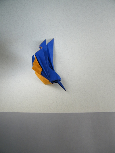 Origami Kingfisher by Sebastien Limet (Sebl) on giladorigami.com