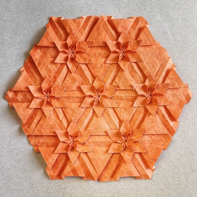 Origami Tessellation 991 by Lydia Diard on giladorigami.com