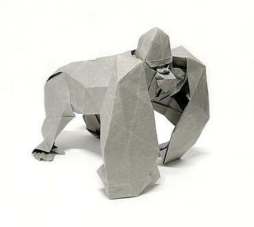 Origami Gorilla by Katsuzaki Yuta on giladorigami.com