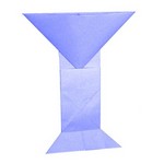 Origami Kiddush cup (2D) by Joel Stern on giladorigami.com