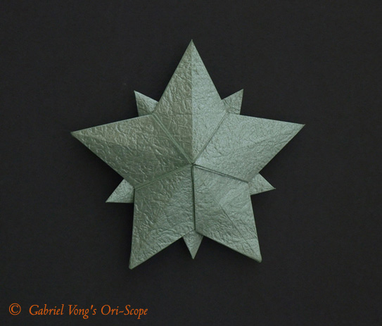 Origami 10 pointed star by Philip Shen on giladorigami.com