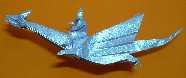 Origami Dragon with rider by Jose Anibal Voyer on giladorigami.com