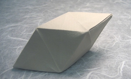 Origami Double diamond hexahedron by John Montroll on giladorigami.com