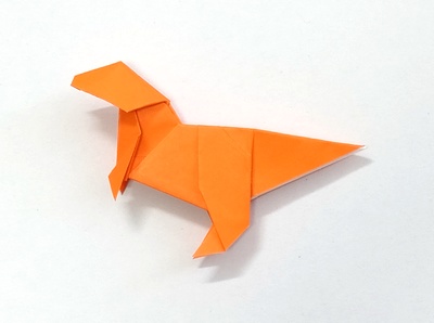 Origami Allosaurus by Matsuno Yukihiko on giladorigami.com