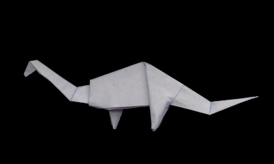 Origami Apatosaurus by John Montroll on giladorigami.com