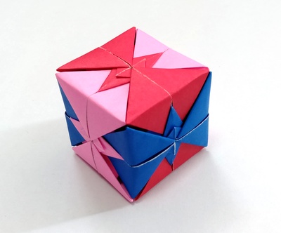 Origami Butterfly cube by Sumida Noriko on giladorigami.com