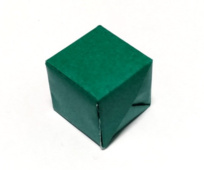 Origami Cube box with lid by Toshie Takahama on giladorigami.com