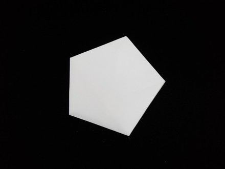 Origami Eco friendly pentagon envelope by Humiaki Huzita on giladorigami.com