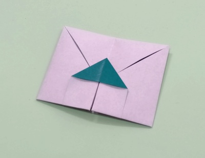 Origami Envelope with a house by Akiyama Miyoko on giladorigami.com