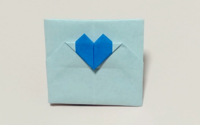 Origami Envelope with heart by Niwa Taiko on giladorigami.com