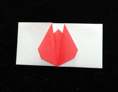 Origami Envelope with tulip by Nakamoto Yoko on giladorigami.com