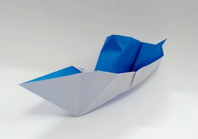 Origami High speed boat by Taichiro Hasegawa on giladorigami.com