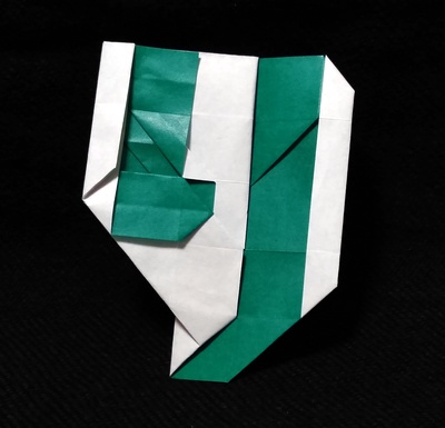 Origami Hiragana RI by Date Koichi on giladorigami.com