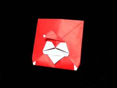 Origami Santa Claus card by Ogura Takako on giladorigami.com