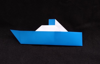 Origami Steamboat by Kawamura Akira on giladorigami.com