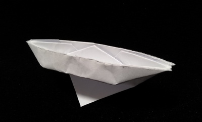 Origami Suspended lifeboat by John Marshall on giladorigami.com