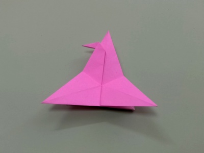 Origami Triangular crane tato by Aoyagi Shoko on giladorigami.com