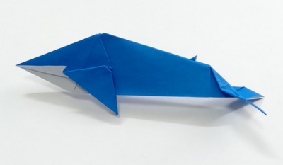 Origami Whale by Fuchimoto Muneji on giladorigami.com